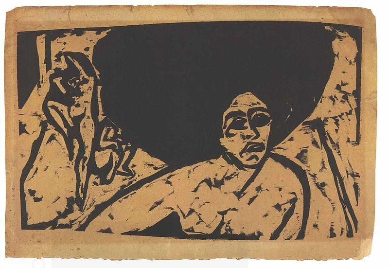 Ernst Ludwig Kirchner Nacked female dancer China oil painting art